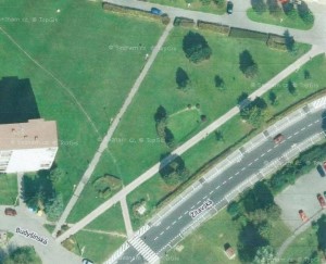 17. Mapa, chodník v Žitavské